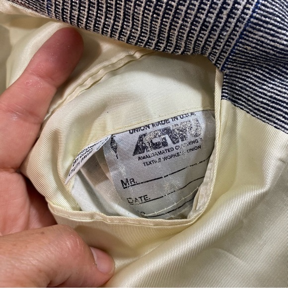 Cricketeer Houndstooth Blazer Vintage Tweed Jacket Sports Coat Men 40L Gray - Picture 8 of 14